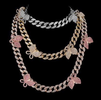 INS Butterfly Hip-Hop Necklace