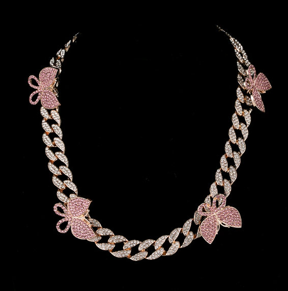 INS Butterfly Hip-Hop Necklace