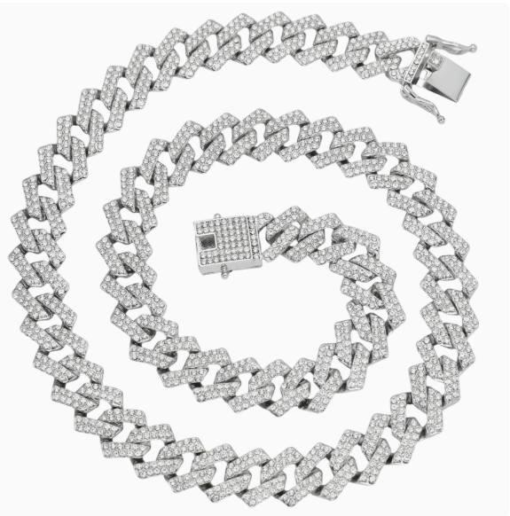 14mm Iced Diamond Cuban Chain