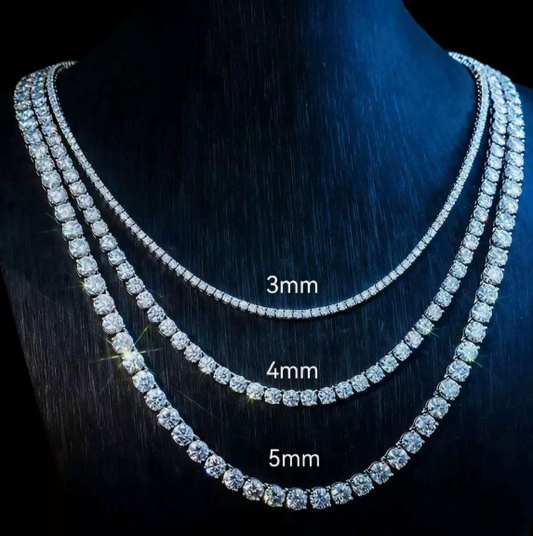Tennis Chain Necklace (3mm / 4mm / 5mm)