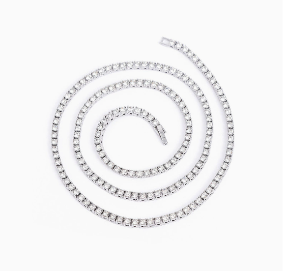 Tennis Chain Necklace (3mm / 4mm / 5mm)